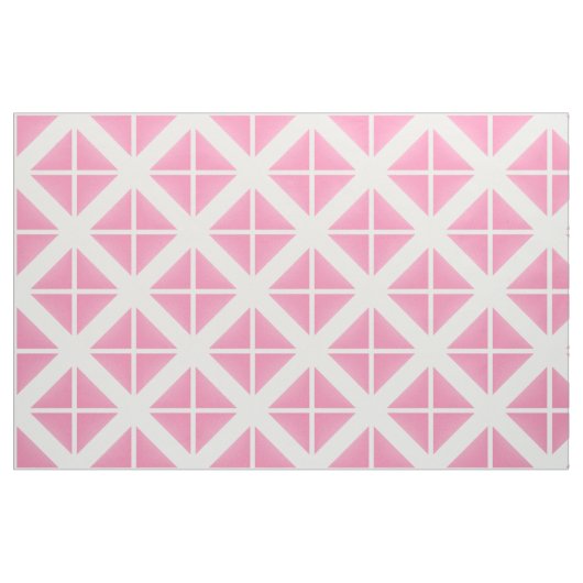 Pink White TrendWinkel Muster Stoff (Fat Quarter (45,7 x 55,9 cm))