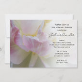 Pink White Tulip Blumen Spring Brautparty Einladung (Vorderseite)