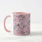 Pink & White Tulips Muster Tasse (Links)