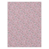Pink & White Tulips Muster Tischdecke (Vorderseite)