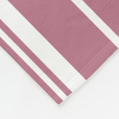 Pink White Vertikal Stripes Muster Fleecedecke (Ecke)