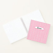 Pink White Woven Karos Bullet Journal Notizblock (Innenseite)