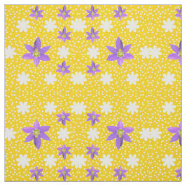 Pink White Yellow Joy Fabric Stoff
