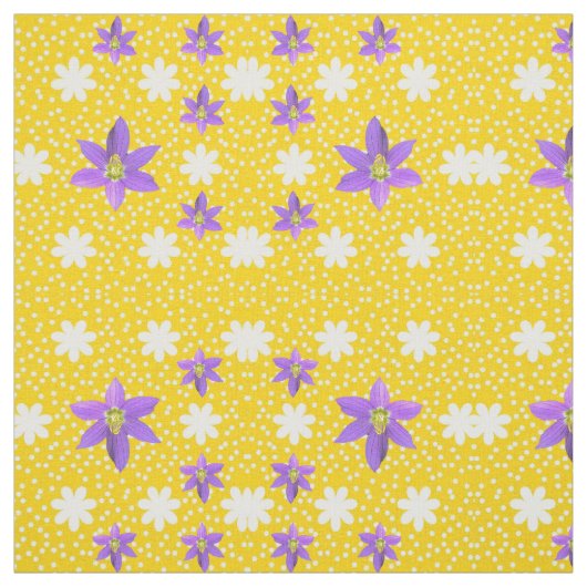 Pink White Yellow Joy Fabric Stoff (Muster)