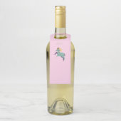 Pink Widder, Sternzeichen, Sternzeichen-Druck Flaschenanhänger (Auf Flasche)