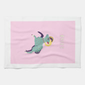 Pink Widder, Sternzeichen, Sternzeichen-Druck Geschirrtuch (Horizontal)