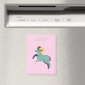 Pink Widder, Sternzeichen, Sternzeichen-Druck Magnet (In Situ (Geschirrspüler))