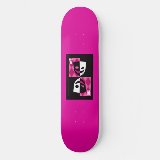 Pink Wilcard Skateboard Deck (Vorderseite)