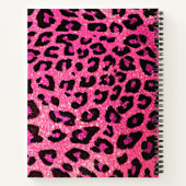 Pink "Wild About Soccer" SpiralNotebook Notizblock (Rückseite)