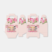 Pink WIld Animal Girl's Baby Shower oder Birthday Geschenkschachtel (Ungefaltet)