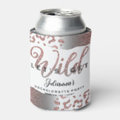 Pink - Wild Animal Print Bachelorette Bach Dosenkühler (Kanne Vorderseite)