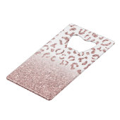 Pink - Wild Animal Print Bachelorette Bach Geldbeutel Flaschenöffner (Rückseite Schrägansicht)