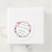 Pink Wild Flowers Bridal Shower Geschenkanhänger (Beispiel)