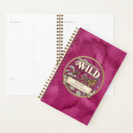 Pink Wild Garden Planner - Individuelles Tagebuch