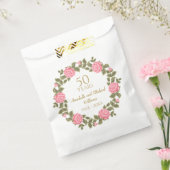 PINK WILD ROSE Blumengarten 50. Hochzeit Geschenktütchen (Versiegelt)