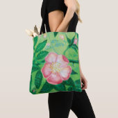 Pink Wild Rose Illustration Tasche (Von Nahem)