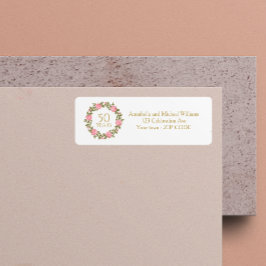 PINK WILD ROSE WREATH 50. Wedding-Adresse