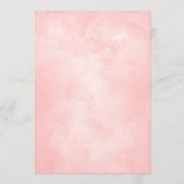 Pink Wildblume Babydusche Ratgeber Eltern-Karten Hinweiskarte (Rückseite)