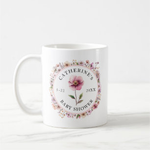 Pink Wildblume Kinderdusche Kaffeemaschine Tasse -