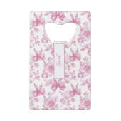 Pink Wildblume Tee Brautparty Vielen Dank Geldbeutel Flaschenöffner (Rückseite)