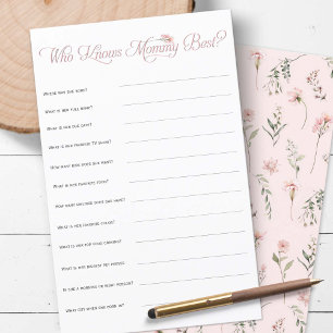 Pink Wildblume Wer Mommy am besten Duschenspiel ke