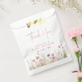 Pink Wildblumen Kinderdusche Danke Geschenktütchen (Versiegelt)