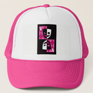 Pink Wildcard Poker Diamonds Trucker Hat Truckerkappe