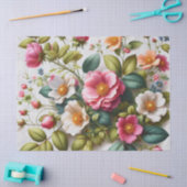 Pink Wilde Rose Blumenpapier Seidenpapier (Basteln)
