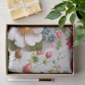 Pink Wilde Rose Blumenpapier Seidenpapier (Geschenk)