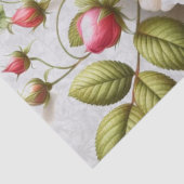 Pink Wilde Rose Blumenpapier Seidenpapier (Detail)