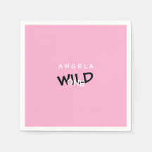 Pink Wilder Geburtstag zum 1. Geburtstag