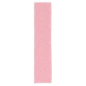 Pink Wildflower Baby Shower Table Runner Kurzer Tischläufer (Vorderseite)