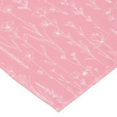 Pink Wildflower Baby Shower Table Runner Kurzer Tischläufer (Ecke)