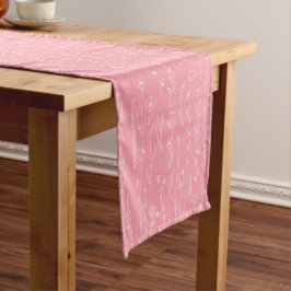Pink Wildflower Baby Shower Table Runner Kurzer Tischläufer