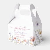 Pink Wildflower Bloom Graduation Party Geschenkschachtel (Vorderseite)