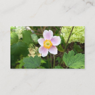Pink Wildflower Business Card | Botanical Floral P Visitenkarte