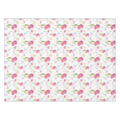 Pink Wildflower Pattern Tischdecke (Vorderseite (Horizontal))