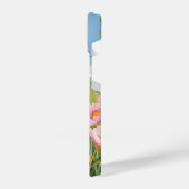 Pink Wildflowers | Watercolor Floral Painting iPhone Hülle (Linke Seite)
