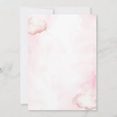 Pink Wine The Bride is Cloud Nine Bridal Shower Einladung (Rückseite)