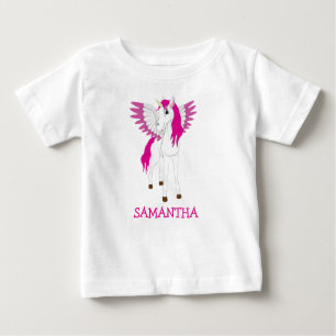 Pink Wing Unicorn Baby Baby T-shirt