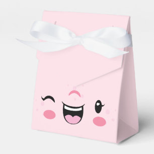 Pink Winking Kawaii Face Geschenkboxen Geschenkschachtel