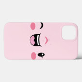 Pink Winking Kawaii Face iPad Air Hüllen (Rückseite (Horizontal))