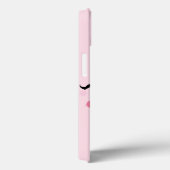 Pink Winking Kawaii Face iPad Case (Rückseite / Rechts)