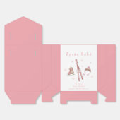 Pink Winter Après Bébé Ski Baby Shower Geschenkschachtel (Ungefaltet)