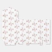 Pink Winter Après Bébé Ski Pattern Baby Shower Geschenkschachtel (Ungefaltet)