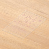 Pink Winter Baby Es ist kalte Außendusche Acryleinladungen (Ablage )