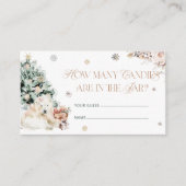 Pink Winter Baby Polar Bär wie viele Kanadier Begleitkarte (Vorderseite)