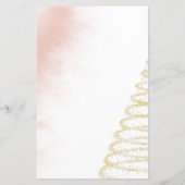 Pink Winter Baby Shower Baby Vorhersagen & Ratschl (Rückseite)