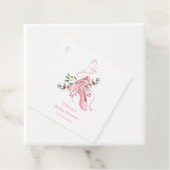 Pink Winter Ballerina Tutu Cold Baby Shower  Geschenkanhänger (Beispiel)