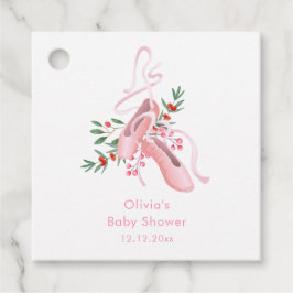 Pink Winter Ballerina Tutu Cold Baby Shower  Geschenkanhänger